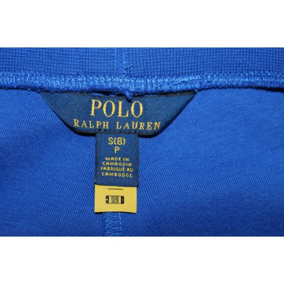 Polo Ralph Lauren Lightweight Spelled out Logo Sweatpants Boys 8 Small NWOT Blu - Picture 2 of 5